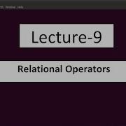 Relational Operators In Shell Scripting