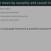 POL SCI 701 04 Causality The Potential Outcomes Framework