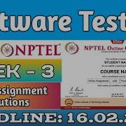 Software Testing NPTEL Week 3 Assignment 3 Solutions Jan 2022