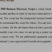 PHP Business Directory Script PHP Web Directory Script