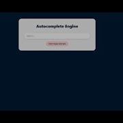Full Stack Autocomplete Engine Vue Frontend Python Backend Demo