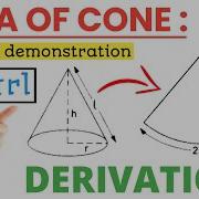 Proving The Cone S Curved Surface Area Easy Paper Cone Demonstration