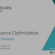 Performance Optimization With Azure SQL Database Taiob Ali 20 Years Of PASS