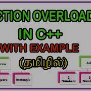 Function Overloading In C With Example Function Polymorphism Explained In Tamil With Examples