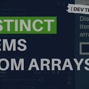DevTips Daily How To Get The Distinct Items From Two Arrays In JavaScript
