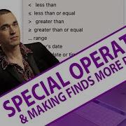 Special Operators Making Finds More Powerful In FileMaker Beginners