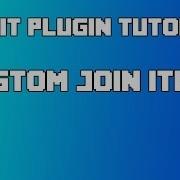 Bukkit Plugin Tutorials Custom Join Items