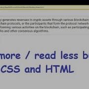 Read More Read Less Button CSS And HTML