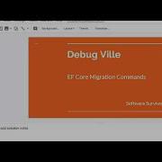 EF Core Code First Migration Commands