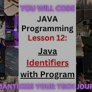 Java Identifiers With Program Java Full Course 2025 Beginner To Advanced Javatutorial