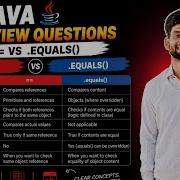 Difference Between Operator And Equals Method Java Tutorial