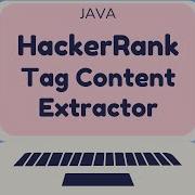 HackerRank Java Tag Content Extractor Certification Gold Badge