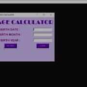 Simple Age Calculator In Python With Source Code Source Code Projects