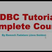 JDBC Tutorial Complete Course For Beginners