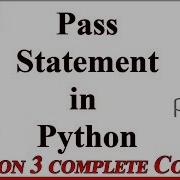 Python Tutorial In Urdu Hindi IT4Solutions Pass Statement In Python Uses Examples Of Pass