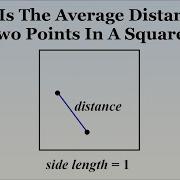 VERY HARD Puzzle What Is The Distance Between Two Random Points In A Square