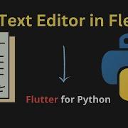 Program A Text Editor In Python Flutter For Python