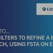 How To Use Filters To Refine A Basic Search Using FSTA On EBSCOhost