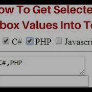 How To Get Selected Checkbox Values Display Into Textbox Jquery