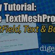 Учебное пособие по Unity создание пользовательского интерфейса TextMeshPro поле ввода текст и