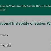 Modulational Instability Of Stokes Waves Walter Strauss 16 05 23