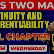 Plus Two Maths Exam Continuity And Differentiability Chapter 5 Full Chapter EXAM WINNER