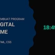 Membuat Jam Digital Dengan HTML CSS Dan JavaScript