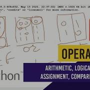 04 Types Of Operator In Python Arithmetic Assignment Relational Logical Learn Python Py