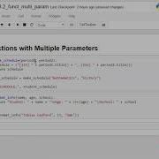 30 Python Beginner Strings And Functions Multiple Parameter Function