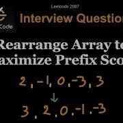 Leetcode 2587 Rearrange Array To Maximize Prefix Score