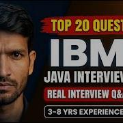 IBM Java Interview Questions For 3 8 Years Experience Top 20 Q A With Code 2026