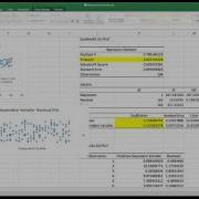 Linear Regression In Excel With The Data Analysis Toolpack