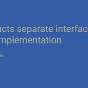 Contracts Separate Interface From Implementation