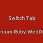 Selenium Ruby Switch Tab