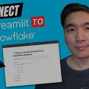 How To Connect Streamlit To Snowflake