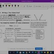 Geometry 2 5 Writing A Two Column Proof