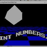 Java 3D From Scratch 3D Demo Test Using Fixed Point Math Only Integer Numbers