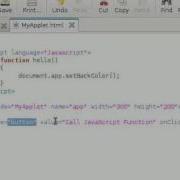 Java Applet Tutorial 9 Calling Applet Method From JavaScript