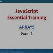 51031 Arrays In JavaScript Part 3