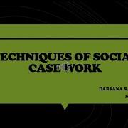 Techniques Of Social Case Work MSW Part 1