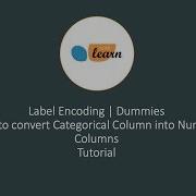 Label Encoding Dummies How To Convert Categorical Column Into Numerical Column Python Tutorial