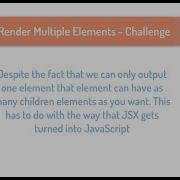 Day 5 Output Multiple Elements Challenge 30 Days Of React