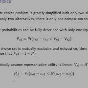 Week 3 Random Utility Model Video 4 Linear Probability Model