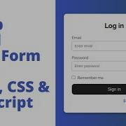 Create Popup Login Form Using HTML CSS JavaScript