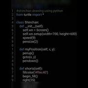 Shinchan With Python Coding Turtlegraphics Cse Project Python Btech Viral Shorts Yt Hacker