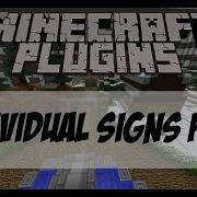 Minecraft Plugin Spotlight Individual Signs Plus By Empire92