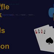 Shuffle Deck Of Cards In Python Python Examples Python Coding Tutorial Python Coding Interview