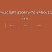 Stopwatch In JavaScript With Source Code Source Code Projects