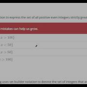 Represent A Set Using Set Builder Notation