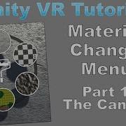 Unity VR Tutorial Material Changer Radial Menu PART 1